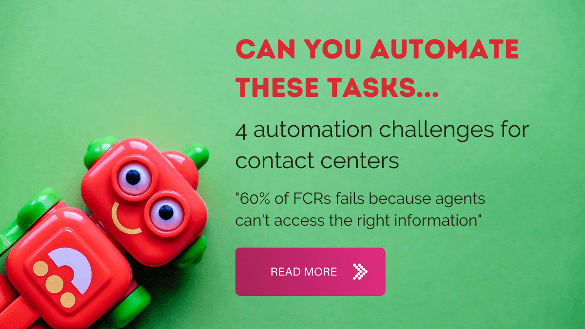 Contact center automation