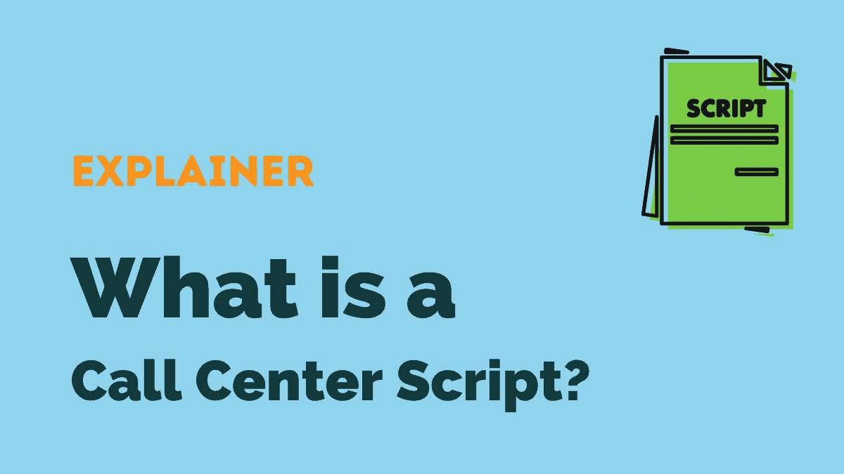 what is a call center script